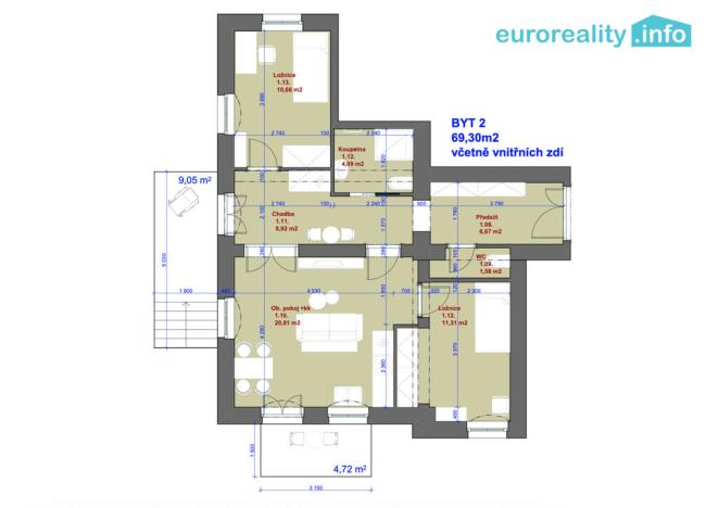 Prodej bytu 3+kk, Mariánské Lázně, Hlavní třída, 69 m2