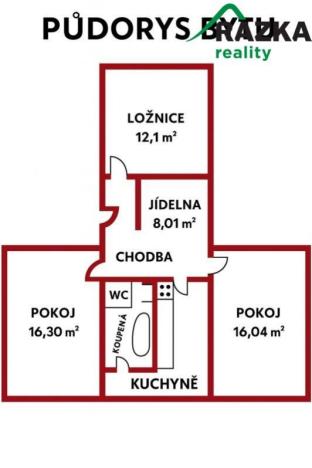 Prodej bytu 3+1, Bor, Borská, 66 m2