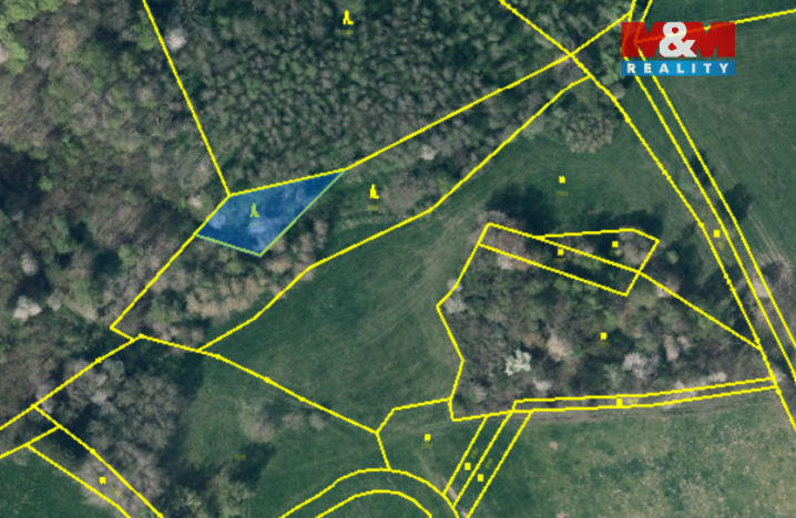 Prodej lesa, Dolní Habartice, 675 m2