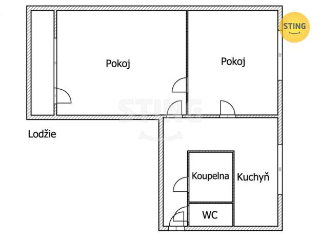 Prodej bytu 2+1, Ostrava, Nálepkova, 54 m2