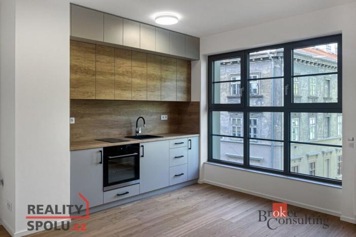 Pronájem bytu 1+kk, Brno - Zábrdovice, Bratislavská, 32 m2