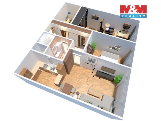 Prodej bytu 3+kk, Beroun - Beroun-Město, Tyršova, 66 m2