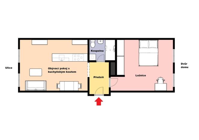 Pronájem bytu 2+kk, Praha - Vinohrady, Moravská, 52 m2