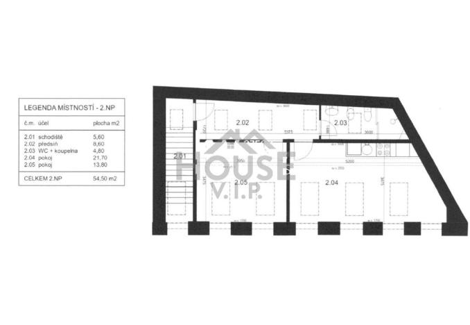 Prodej bytu 2+kk, Praha - Nové Město, Legerova, 55 m2