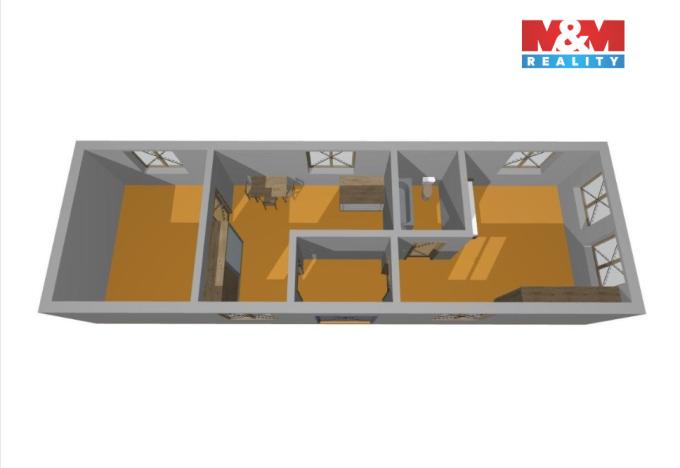 Prodej zemědělské usedlosti, Trhové Sviny - Třebíčko, 71 m2