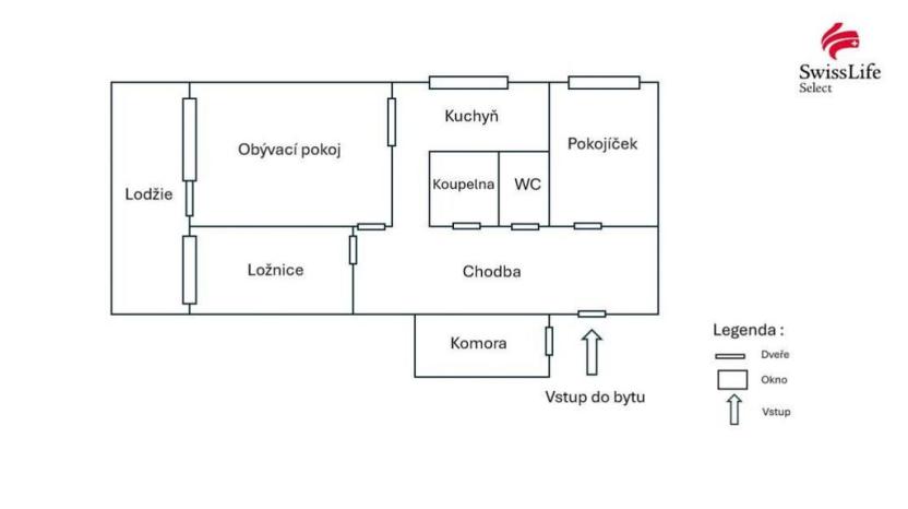 Prodej bytu 3+1, Pardubice, Brožíkova, 77 m2