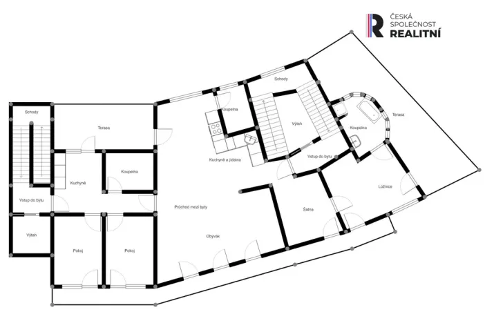 Prodej atypického bytu, Kroměříž, náměstí Míru, 178 m2