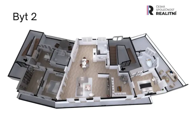 Prodej atypického bytu, Kroměříž, náměstí Míru, 178 m2