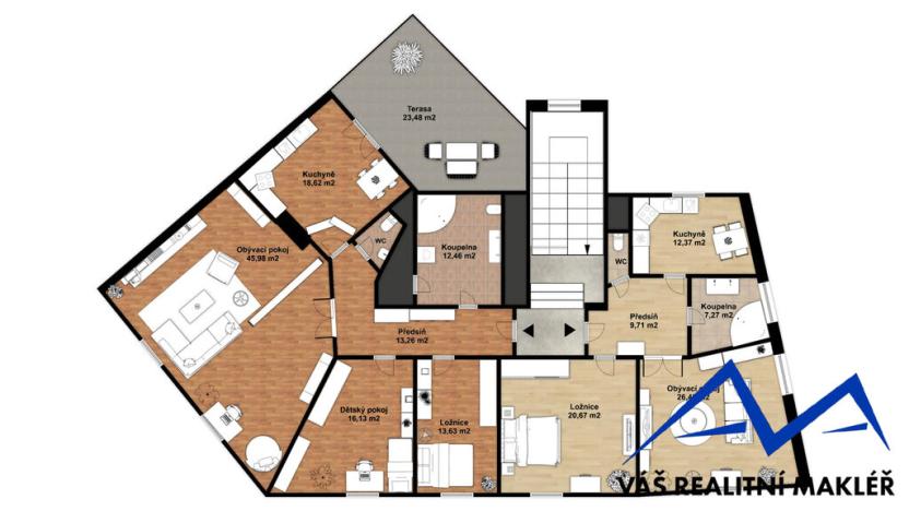 Prodej atypického bytu, Český Těšín, Ostravská, 202 m2