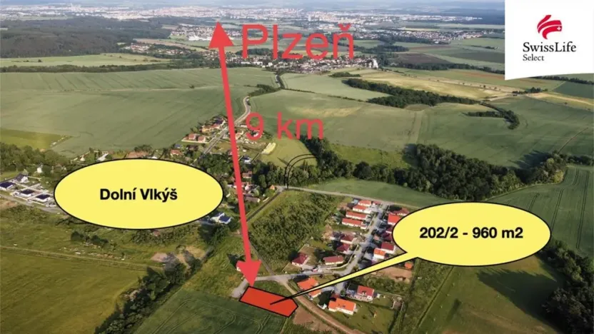 Prodej pozemku pro bydlení, Plzeň, 960 m2
