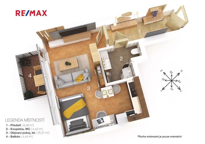 Prodej bytu 1+kk, Praha - Hostavice, U Hostavického potoka, 36 m2