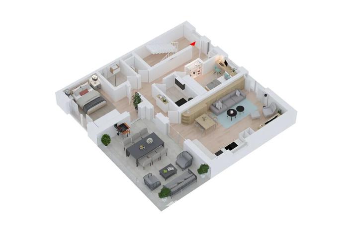 Prodej bytu 3+kk, Nebovidy, 76 m2