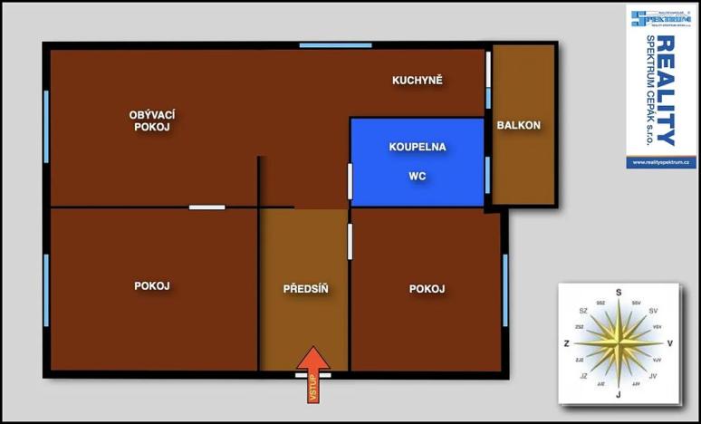 Pronájem bytu 3+kk, České Budějovice, Slunečná, 65 m2