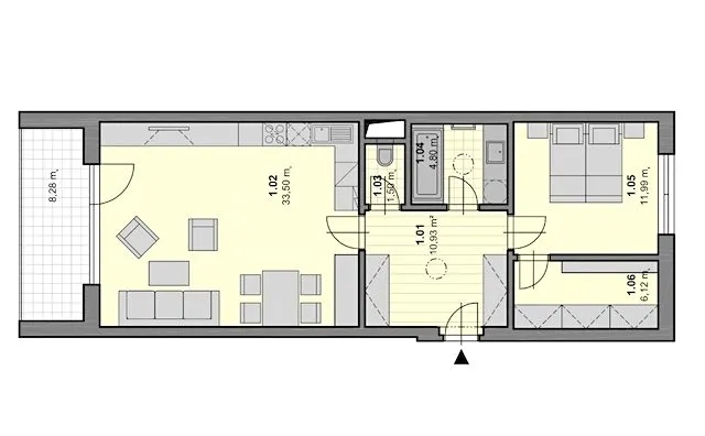 Pronájem bytu 2+kk, Olomouc, Dlouhá, 69 m2