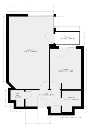 Pronájem bytu 2+kk, Praha - Kyje, Federova, 52 m2