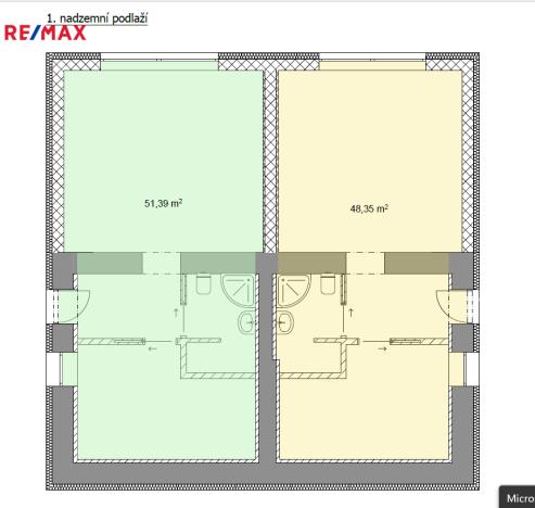 Pronájem bytu 2+kk, Všenory, Ke Hřbitovu, 78 m2