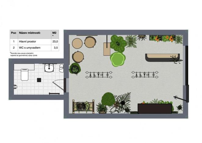 Pronájem obchodního prostoru, Praha - Nusle, Čestmírova, 26 m2