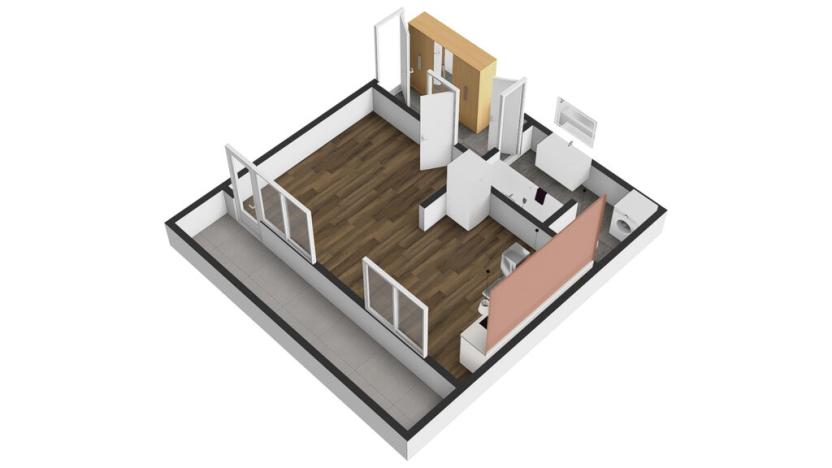 Pronájem bytu 1+kk, Praha - Střížkov, Teplická, 33 m2