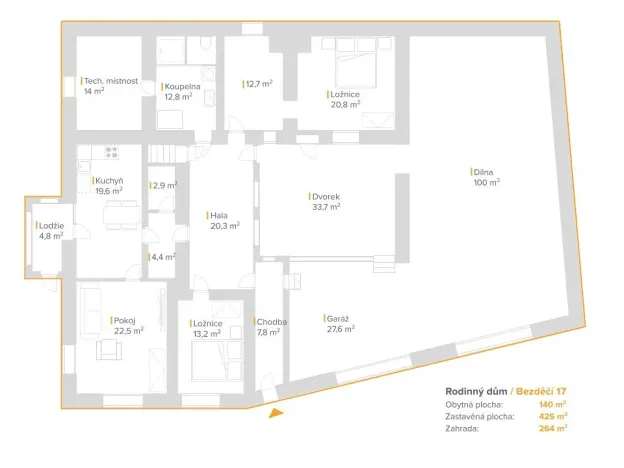 Prodej rodinného domu, Velké Opatovice, 140 m2