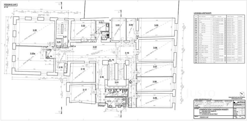 Pronájem kanceláře, Uherské Hradiště, Masarykovo náměstí, 19 m2