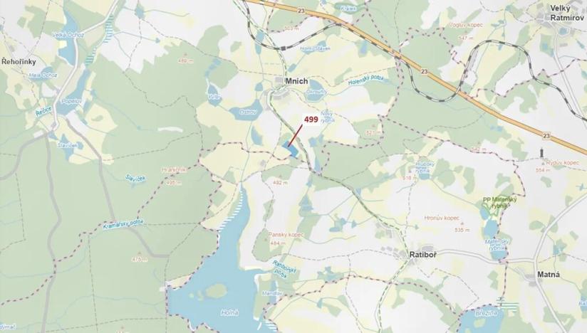 Dražba lesa, Kardašova Řečice, 25097 m2