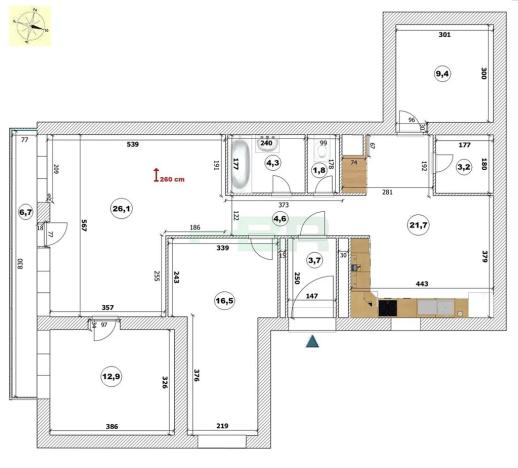 Prodej bytu 4+1, Praha - Břevnov, Talichova, 111 m2