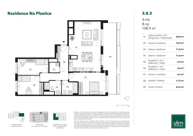 Prodej bytu 4+kk, Praha - Smíchov, Nádražní, 109 m2