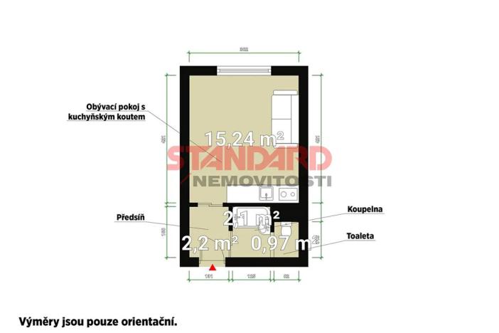 Prodej bytu 1+kk, Plzeň, Luďka Pika, 20 m2