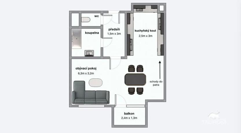 Prodej bytu 3+kk, Jinočany, Mirešická, 68 m2