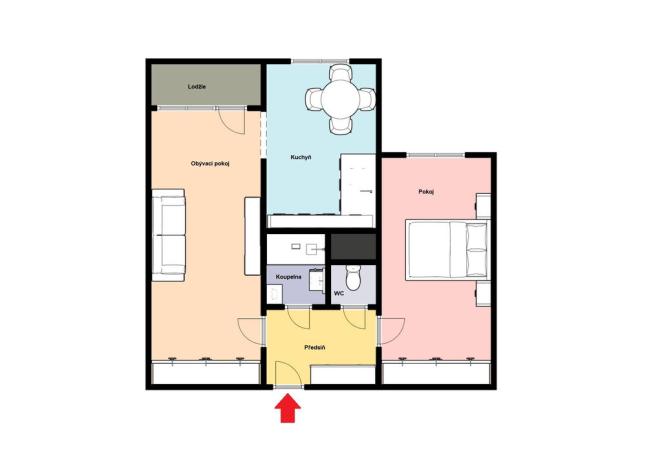 Pronájem bytu 2+1, Praha - Černý Most, Cíglerova, 60 m2