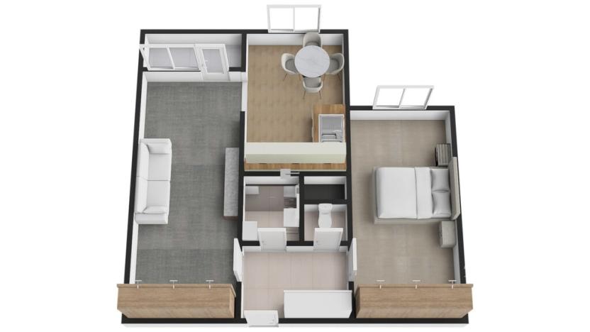 Pronájem bytu 2+1, Praha - Černý Most, Cíglerova, 60 m2