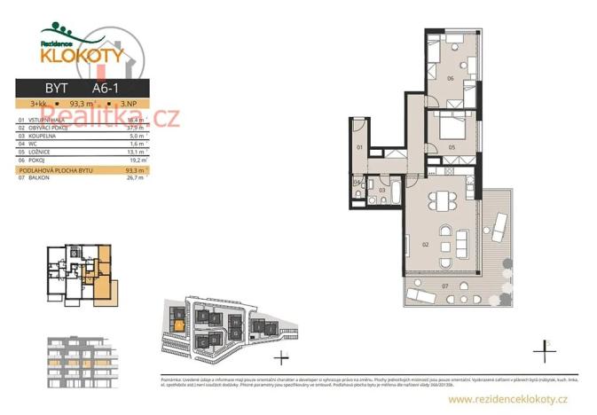 Prodej bytu 3+kk, Tábor, 93 m2
