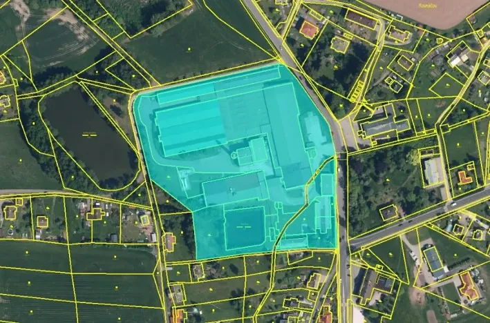 Dražba skladu, Studenec, 16378 m2