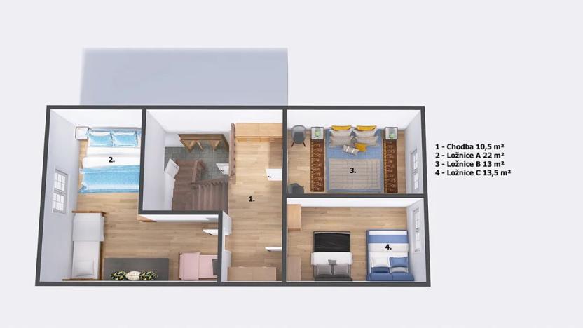 Prodej rodinného domu, Šárovcova Lhota, 128 m2