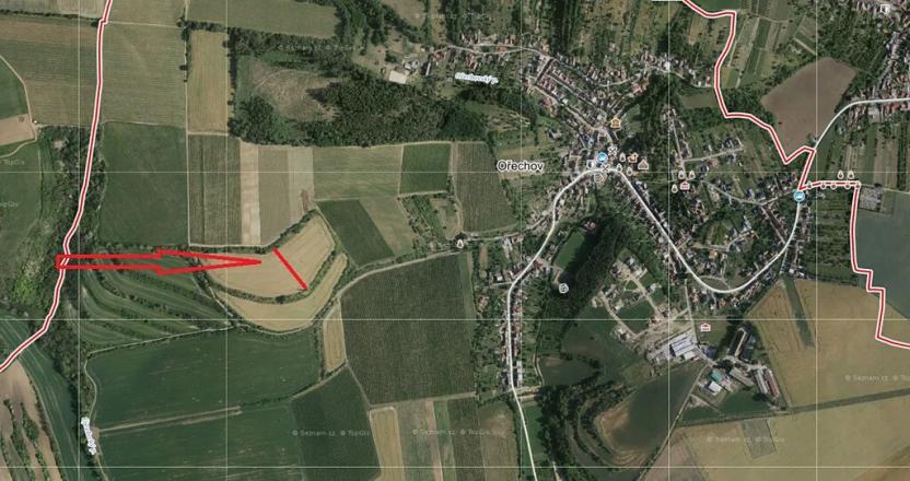 Prodej pole, Ořechov, 917 m2