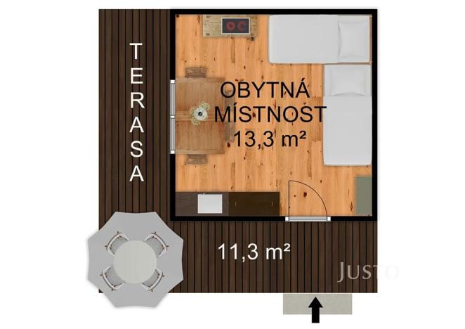 Prodej chaty, Písek, 18 m2