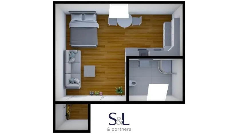 Pronájem bytu 1+kk, Mimoň, Nádražní, 29 m2