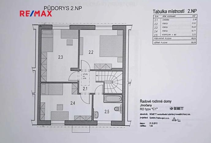 Prodej rodinného domu, Jinočany, Smetanova, 121 m2
