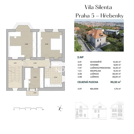 Prodej vily, Praha - Smíchov, Tichá, 340 m2