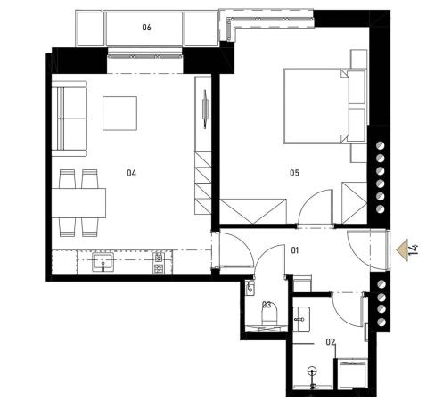 Prodej bytu 2+kk, Praha - Břevnov, Pod Drinopolem, 48 m2