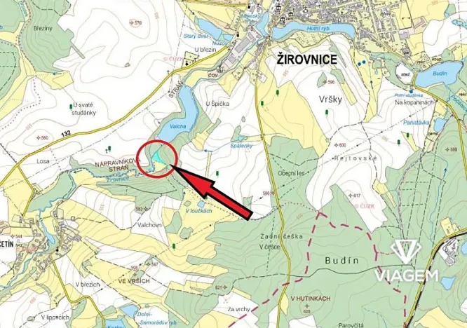 Prodej podílu lesa, Žirovnice, 1457 m2