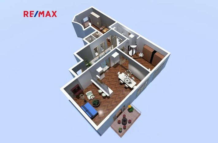 Prodej bytu 3+kk, Praha - Smíchov, Dienzenhoferovy sady, 119 m2
