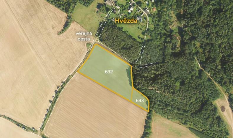 Prodej pole, Blíževedly, 28865 m2