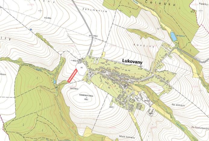 Prodej pole, Lukovany, 3903 m2