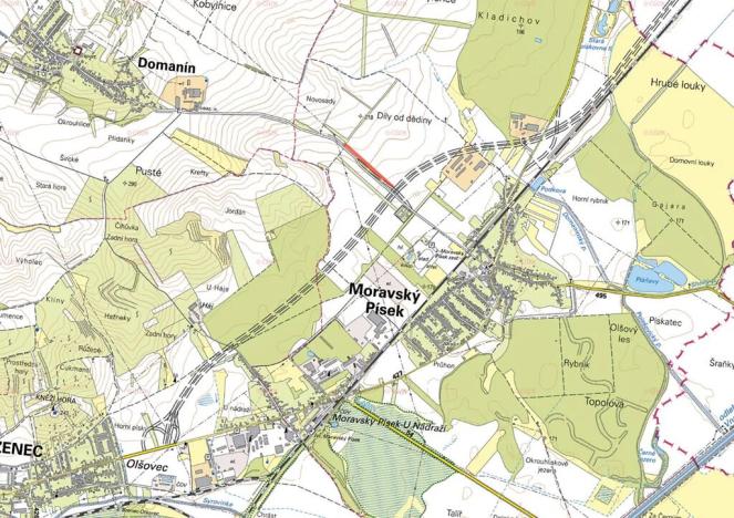 Prodej pole, Moravský Písek, 997 m2