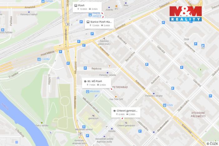 Pronájem bytu 1+kk, Plzeň - Východní Předměstí, 24 m2