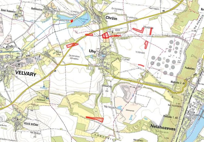 Prodej pole, Uhy, 84518 m2