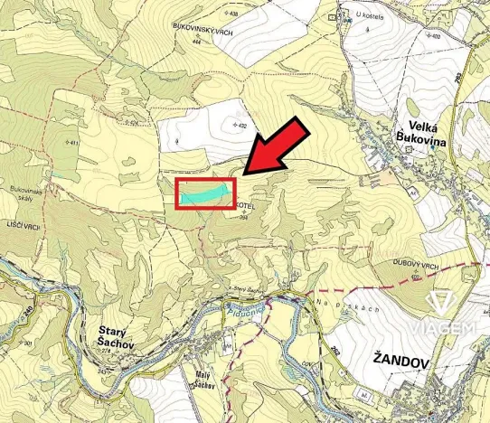 Prodej podílu lesa, Velká Bukovina, 2383 m2