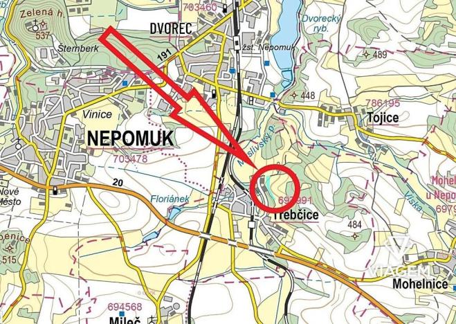 Prodej podílu zahrady, Třebčice, 2630 m2