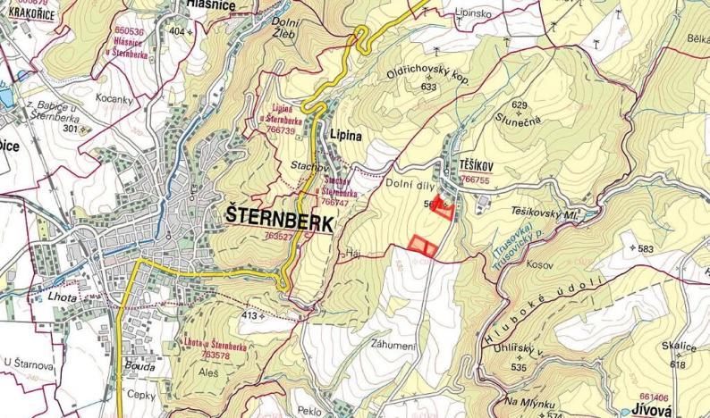 Prodej podílu louky, Šternberk, 30434 m2